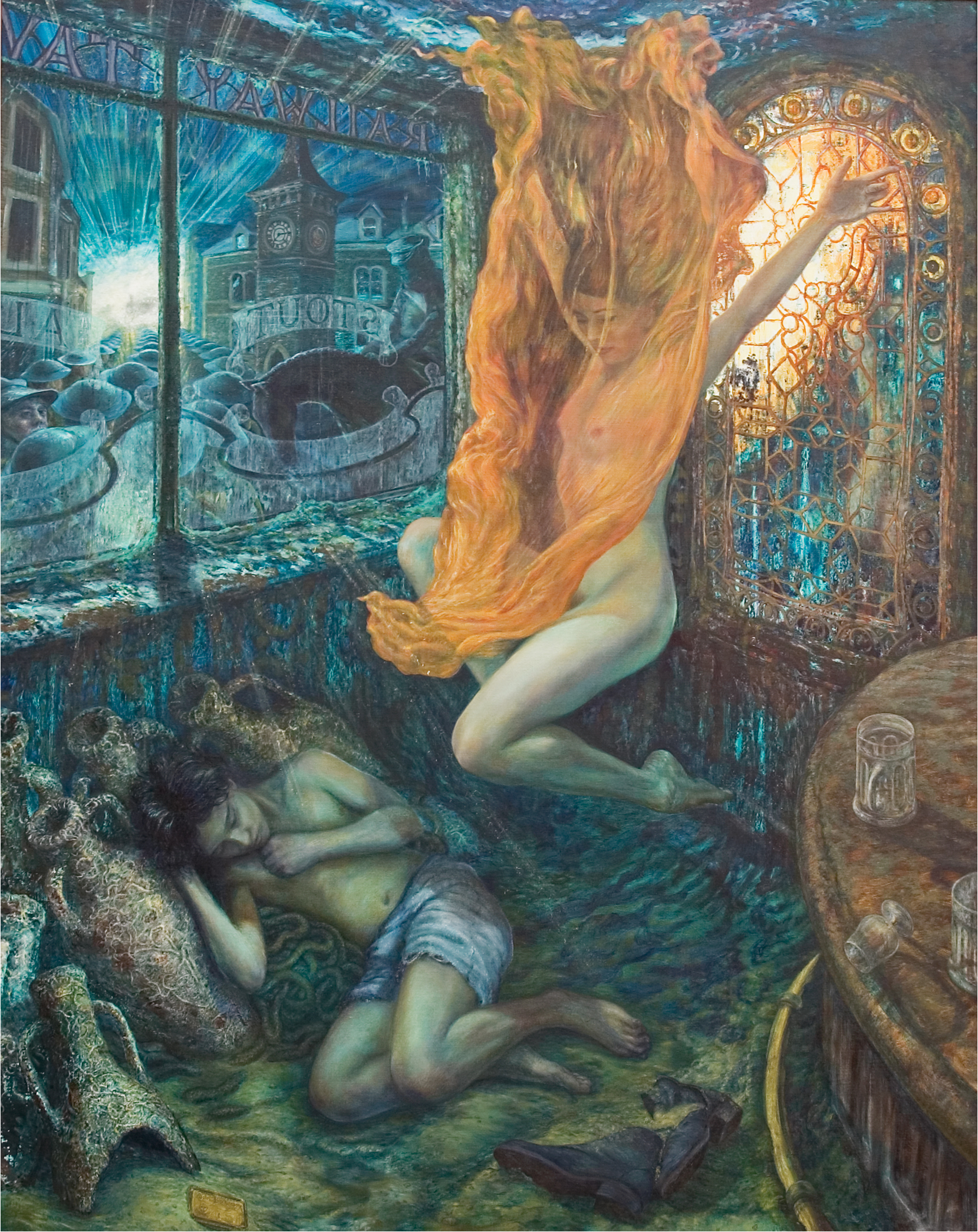 "The Wasteland" Oil on canvas 54 x 43"